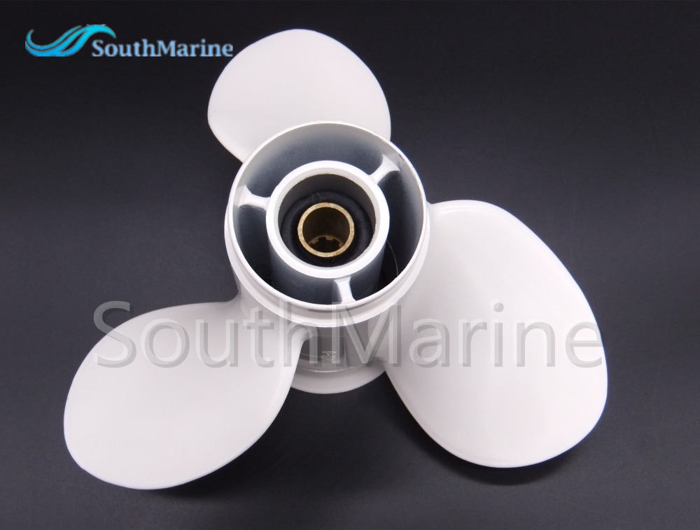 Boat Engine Aluminum Alloy Propeller 9 1/4x10-J for Yamaha 9.9HP 15HP Outboard Motor 63V-45952-10-00 9.25x10
