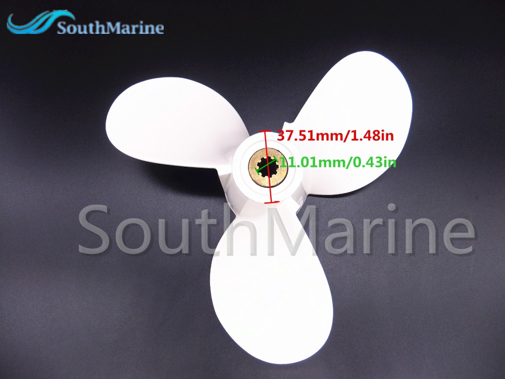 Aluminum Alloy Propeller 7 1/2x8-BA for Yamaha 4hp 5hp 6hp 4A 4M 5M 5C F4 F6L F6S F5A F6C Outboard Motors 6E0-45941-01-00 7.5x8