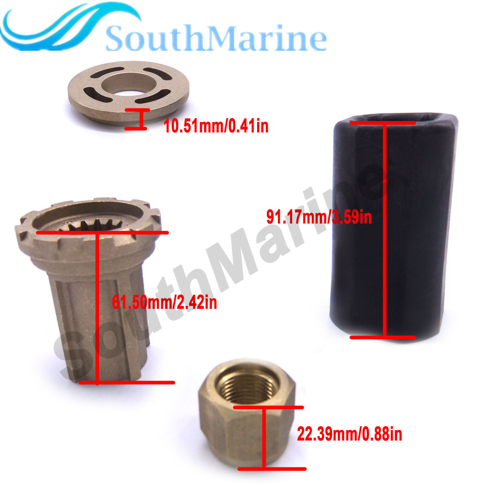 835257Q1 Flo-Torq II Hub Kit for Mercruiser/Alpha/Bravo/Mercury 135-300HP Outboard Engine Propeller