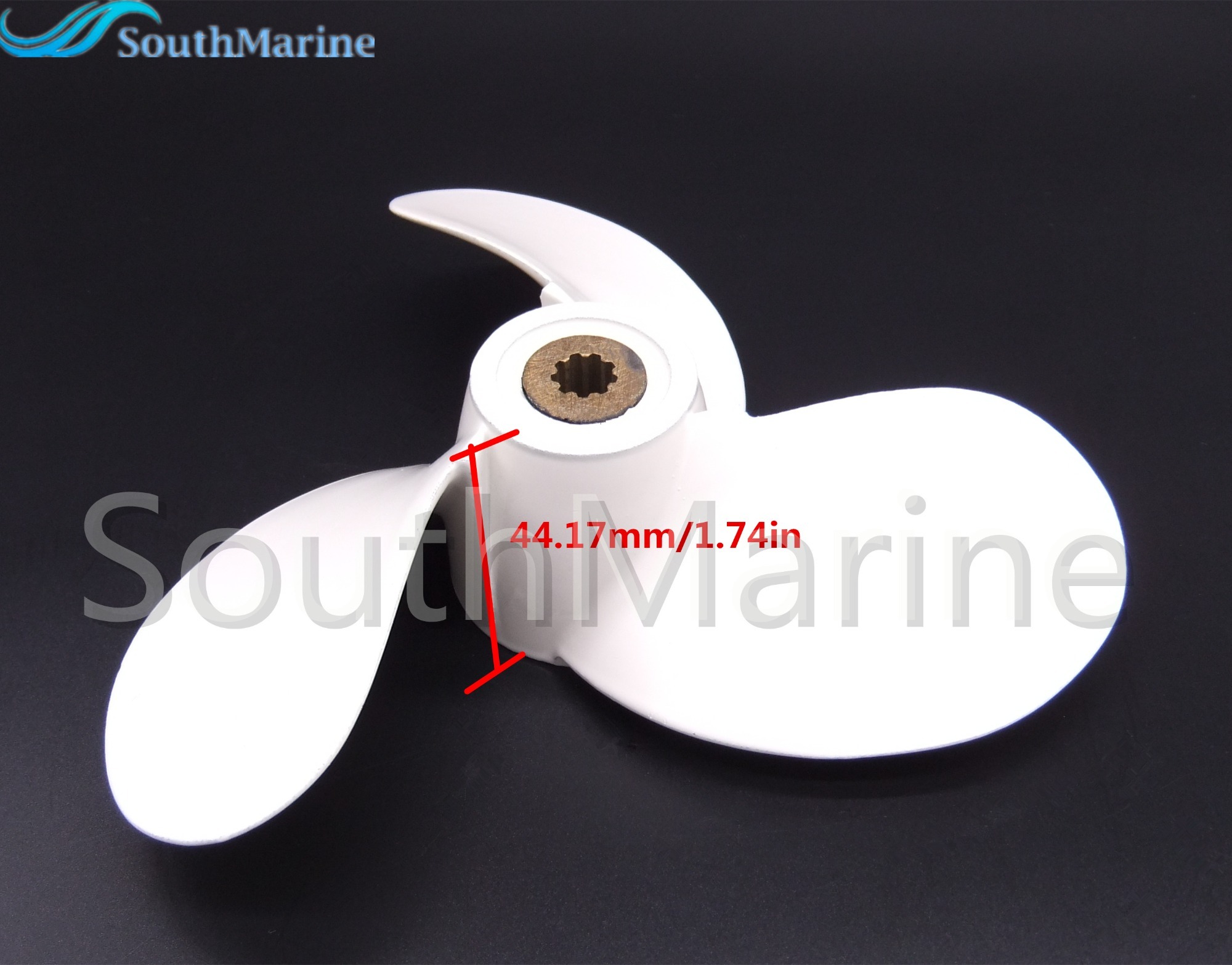 Aluminum Alloy Propeller 7 1/4X6-BS 6L5-45943-00-00 for Yamaha 2.5HP 3HP 4HP 5HP F2.5A 3A Malta Outboard Motors 7.25x6