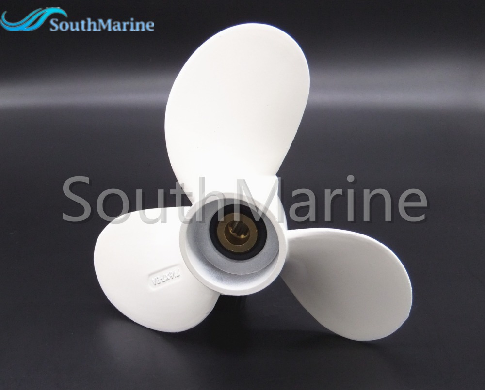 Aluminum Alloy Propeller 6E0-45943-00/01-EL 7 1/2X7-BA for Yamaha 4hp 5hp 6hp F5A F6C Outboard Motor 7.5x7 6E0-45943-01-00