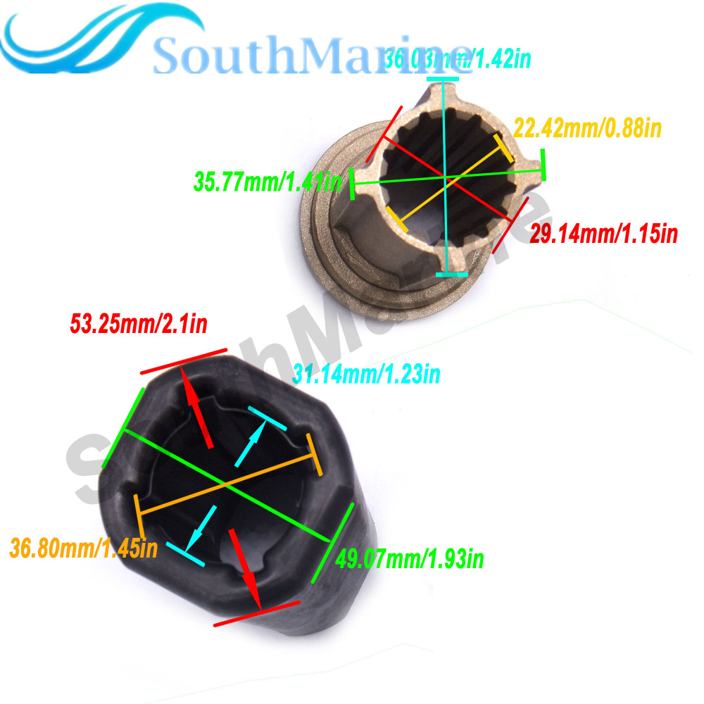 835257Q1 Flo-Torq II Hub Kit for Mercruiser/Alpha/Bravo/Mercury 135-300HP Outboard Engine Propeller