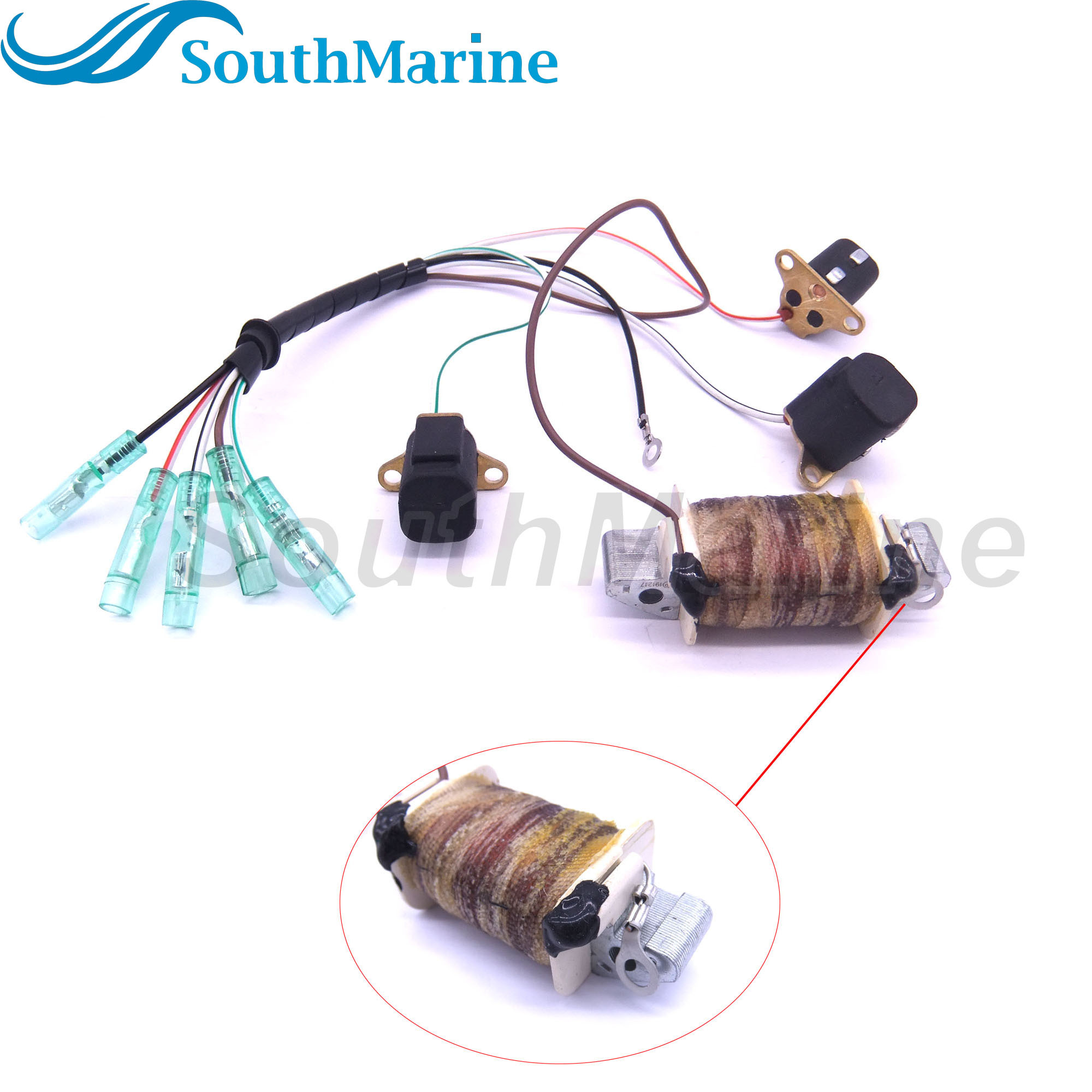 Boat Motor 6H3-85510-A0 6H3-85510-A1 Stator Assembly for Yamaha Outboard Engine 60HP 70HP
