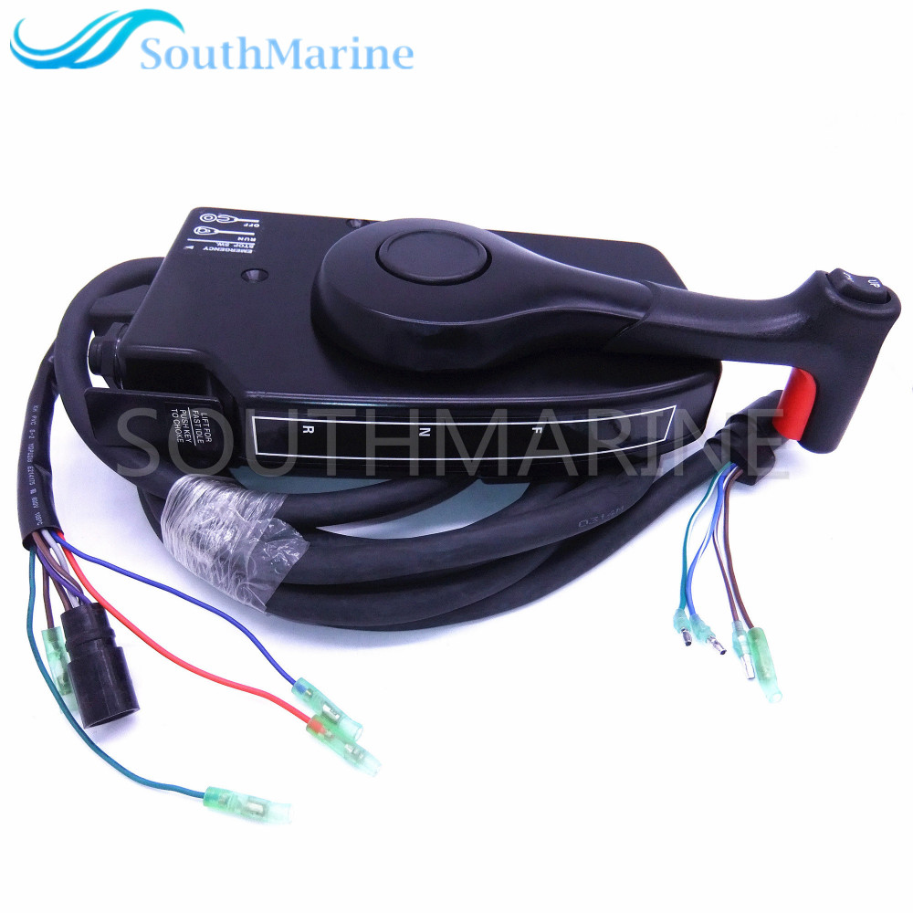 Boat Motor 881170A15 Side Mount Remote Control Box with 8 Pin for Mercury Outboard Engine PT, Right Hand