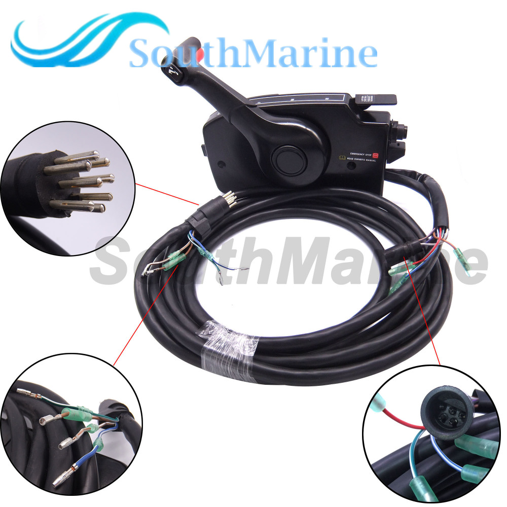 Boat Motor 881170A20 Side Mount Remote Control Box with 8 Pin for Mercury Outboard Engine PT