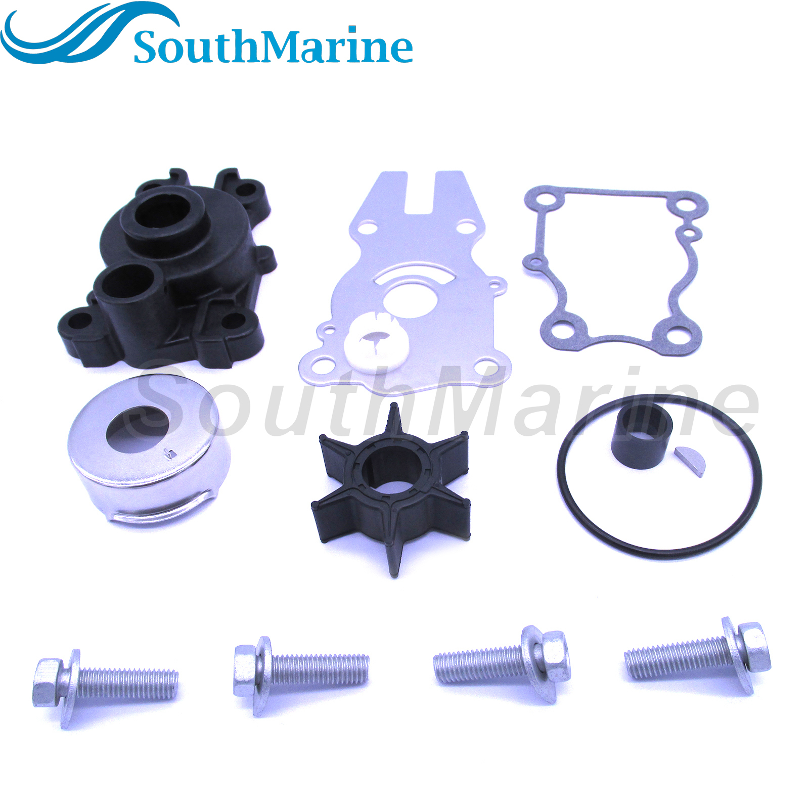 Boat Motor 63D-W0078-01 Water Pump Repair Kit Without Housing for Yamaha 40HP 50HP 60HP Outboard Engine,for Sierra Marine 18-3434