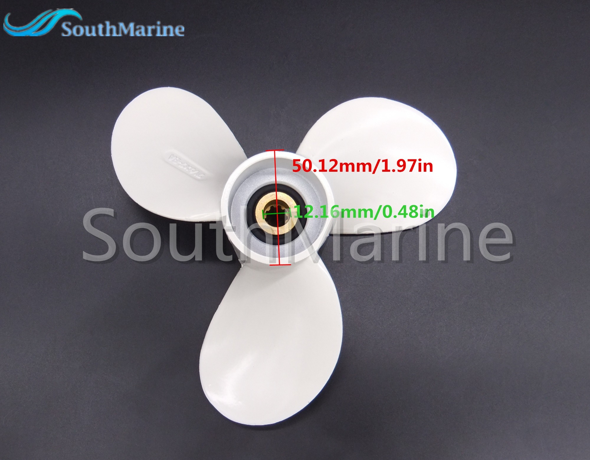 F4-03070000 Boat Motor Aluminum Alloy Propeller for Parsun HDX Makara Outboard F4 F5 BM 7 1/2x7-BA