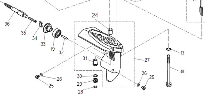 67D-45631-01 Outboard Engine Clutch Dog for Yamaha 4-Stroke F4 F6S F6L Boat Motor