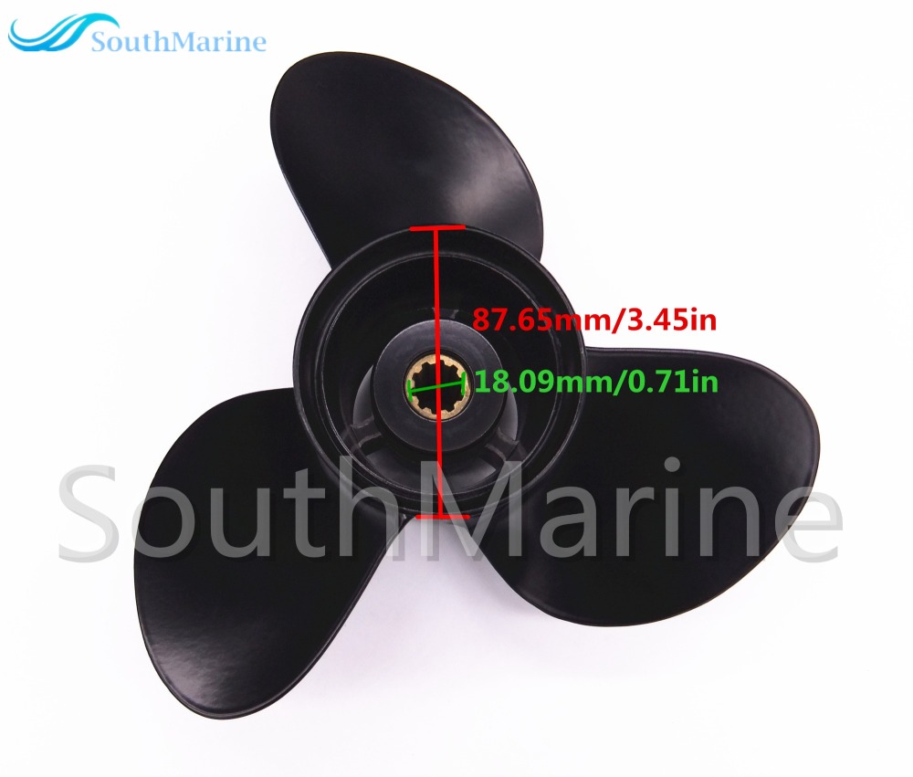 Boat Engine Aluminum Alloy Propeller 10 1/4x11 K for Suzuki 25HP 30HP Outboard Motor 58100-96420-019