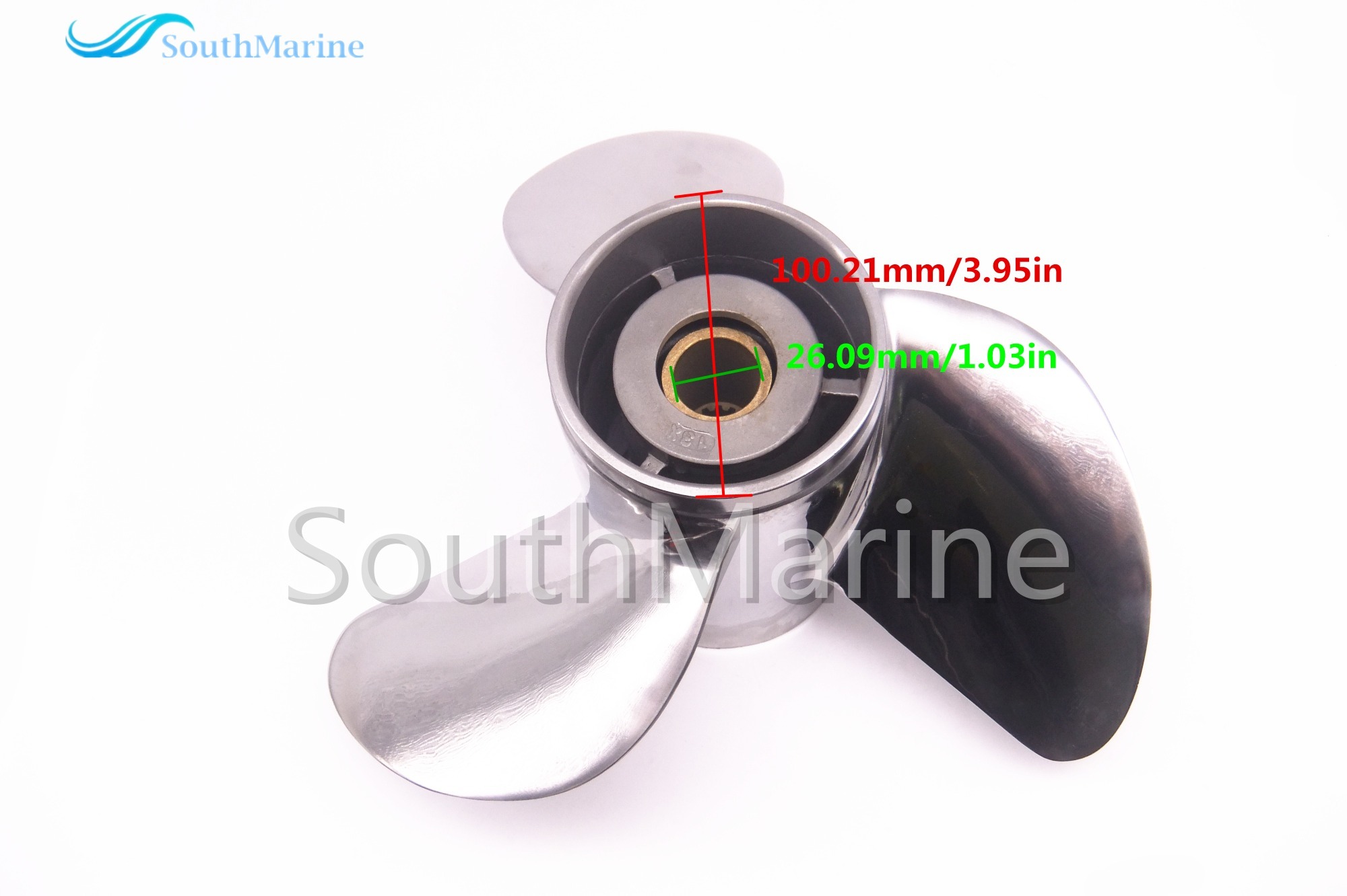 Boat Motor Stainless Steel Propeller 13x17-K for Yamaha 60HP 70HP 75HP 80HP 85HP 90HP 115HP 130HP Outboard Engine 13 x 17 -K