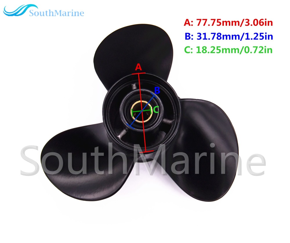 Boat Engine Aluminum Alloy Propeller 10 1/4x11 K for Suzuki 25HP 30HP Outboard Motor 58100-96420-019