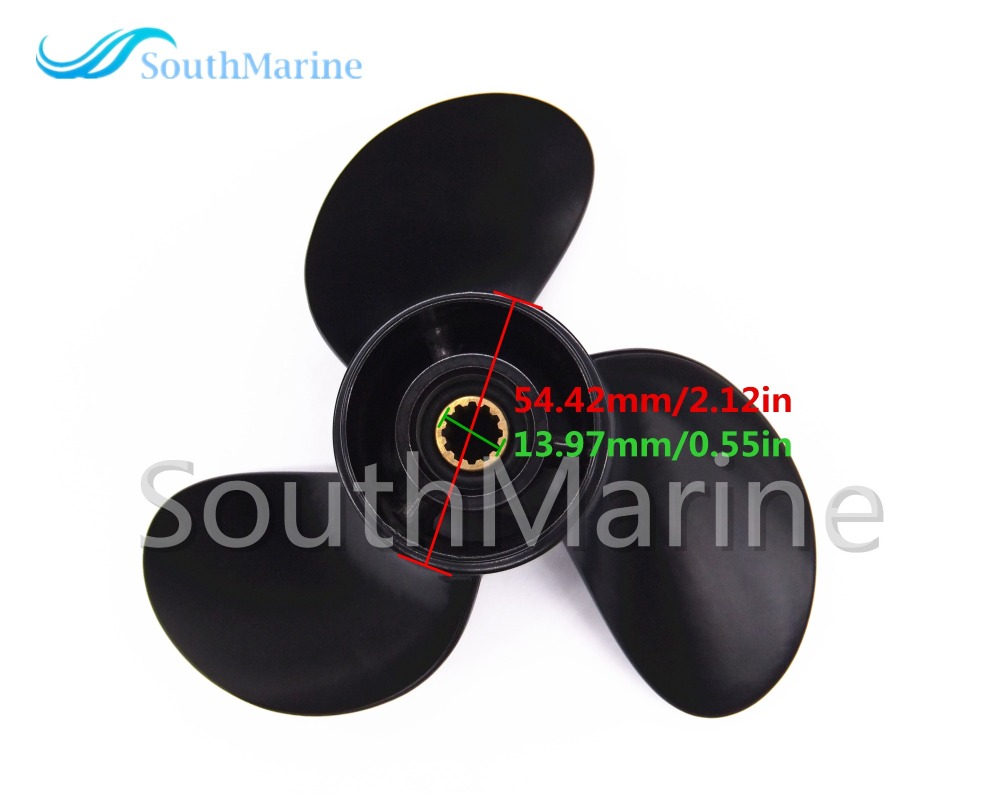 Boat Motor 0766545 766545 Aluminum Alloy Prop Propeller 8.5x9 for Evinrude Johnson OMC BRP 9.8HP Outboard Engine