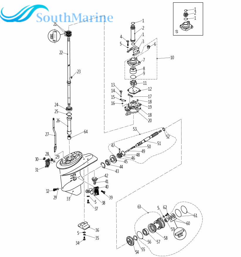 F25-04060003 Clutch Dog for Parsun Outboard Engine F20 F25 Boat Motor