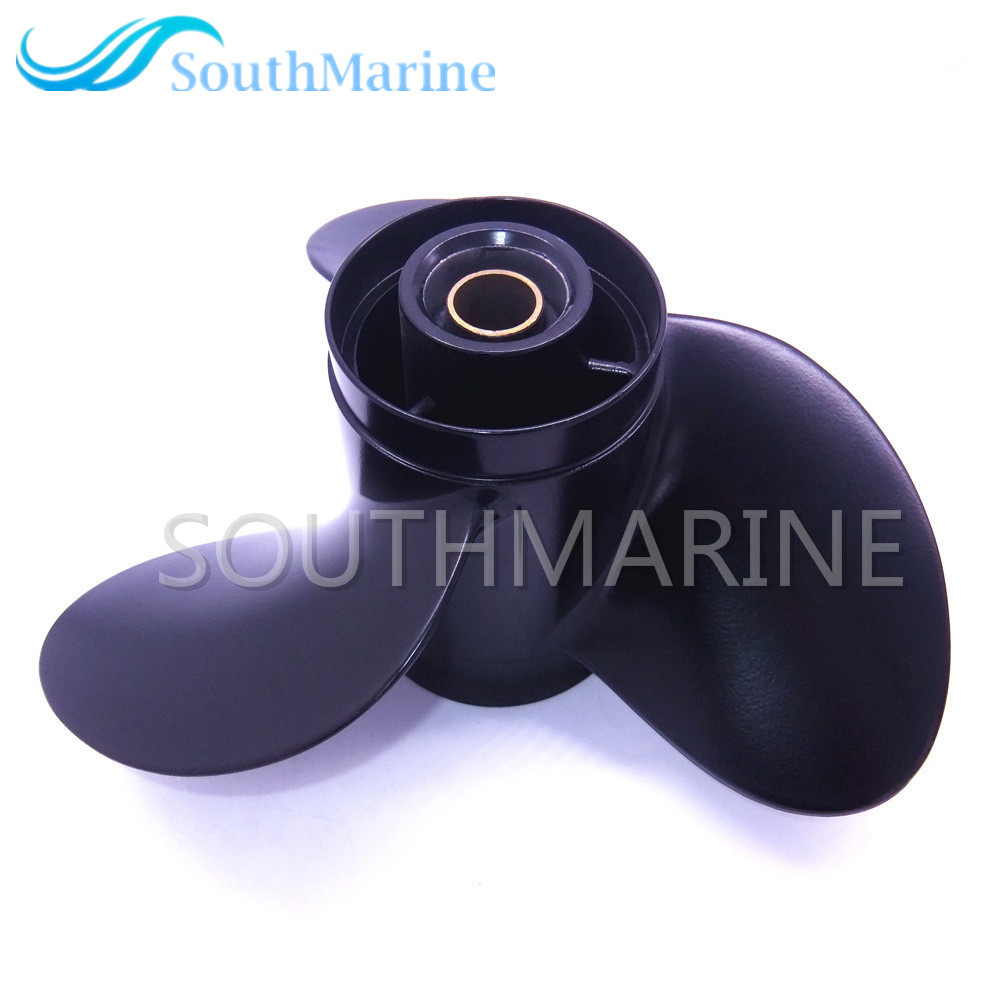 Boat Aluminum Alloy Propeller 58100-96410-019 10 1/4x10-K for Suzuki DT20 FT25 DT30 DF25 DF30 Outboard Motor 10.25x10