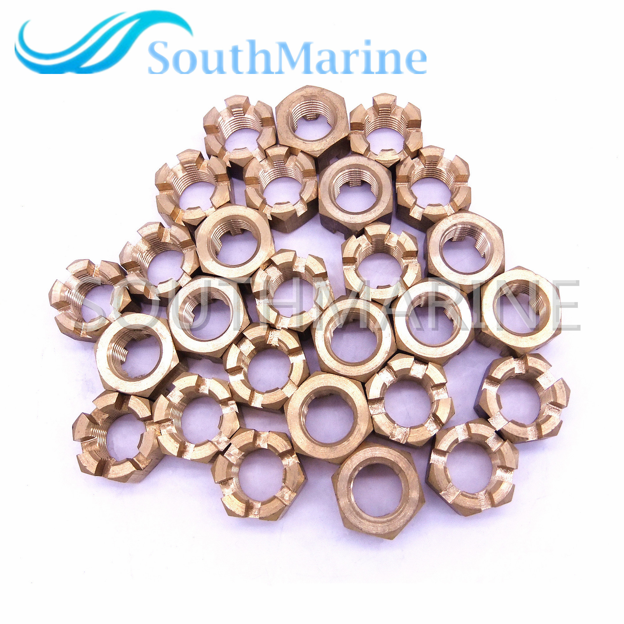 SouthMarine T40-04000021 Propeller Castle Nut for Parsun HDX F30 F40 F60 T30 T40 T36 T40J Boat Outboard Motor