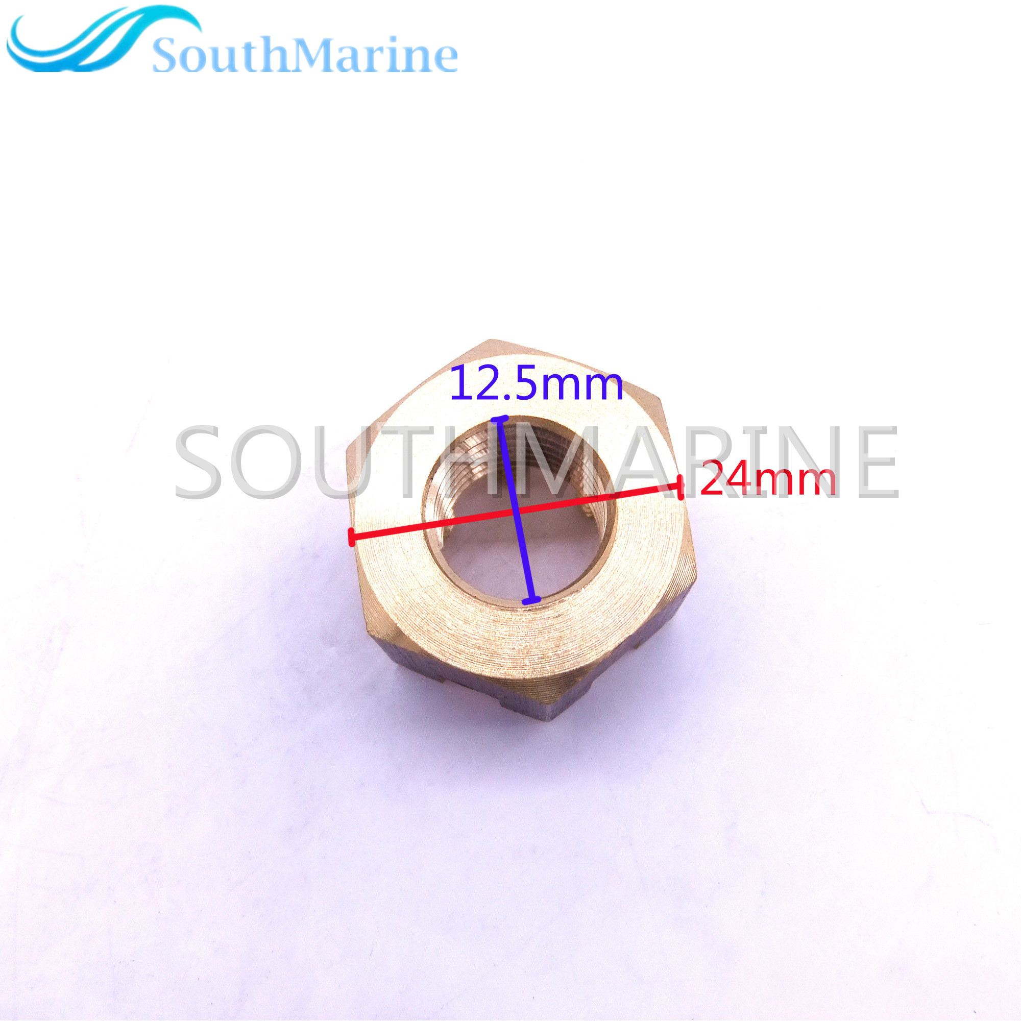 SouthMarine  F25-04000027 Outboard Castle Prop Propeller Nut for Parsun HDX 25HP 30HP T30A T25 T20 F20 F25 Boat Motor