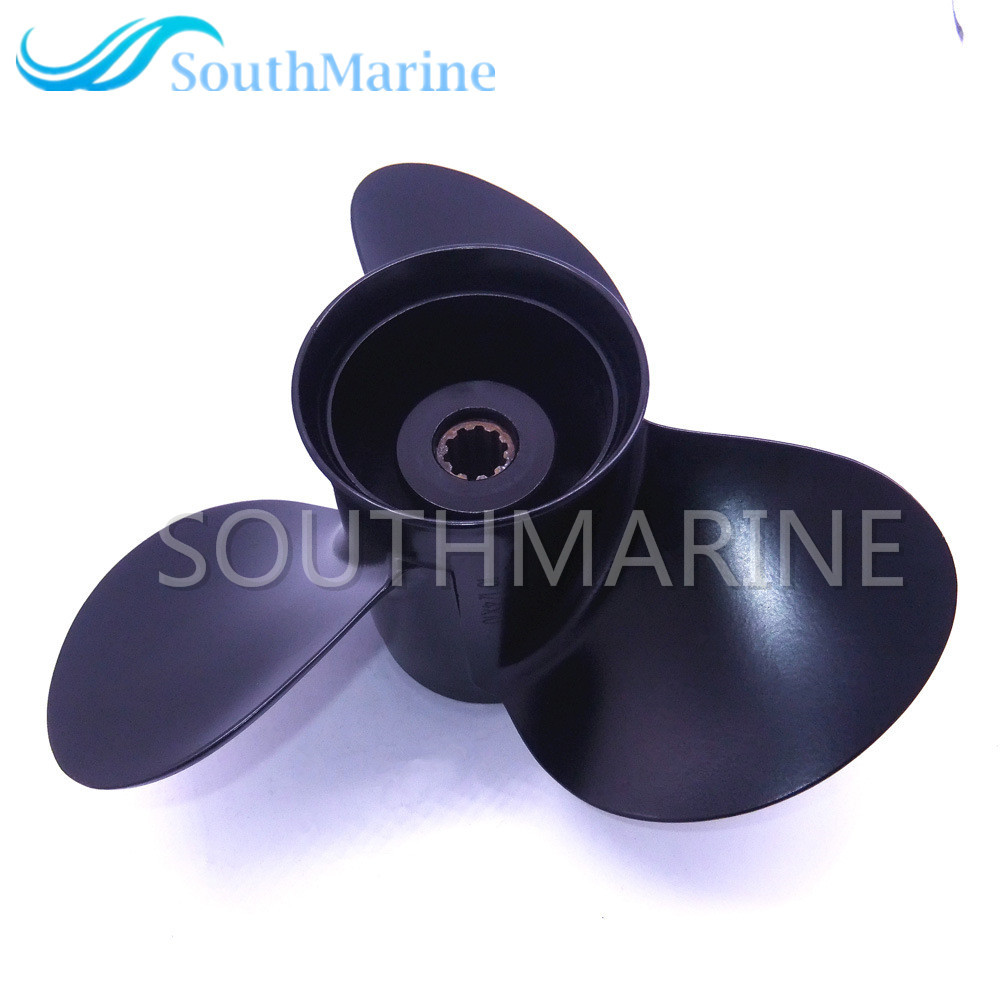 Boat Aluminum Alloy Propeller 5032107 10 1/4x10-K for Evinrude Johnson 25-30hp Outboard Motor Parts 10.25x10