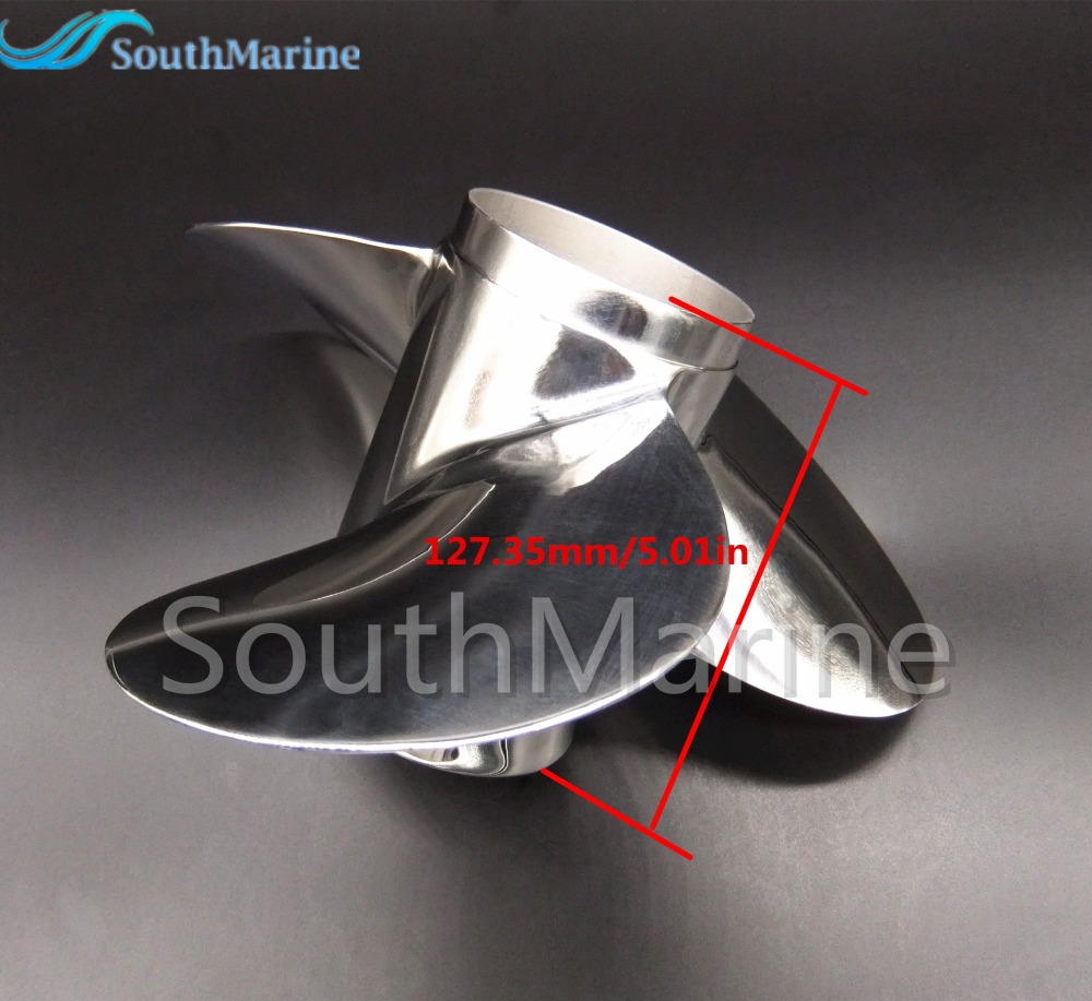 Boat Motor Stainless Steel Propeller 11 1/8x13-G for Yamaha 40hp 50hp Outboard Engine