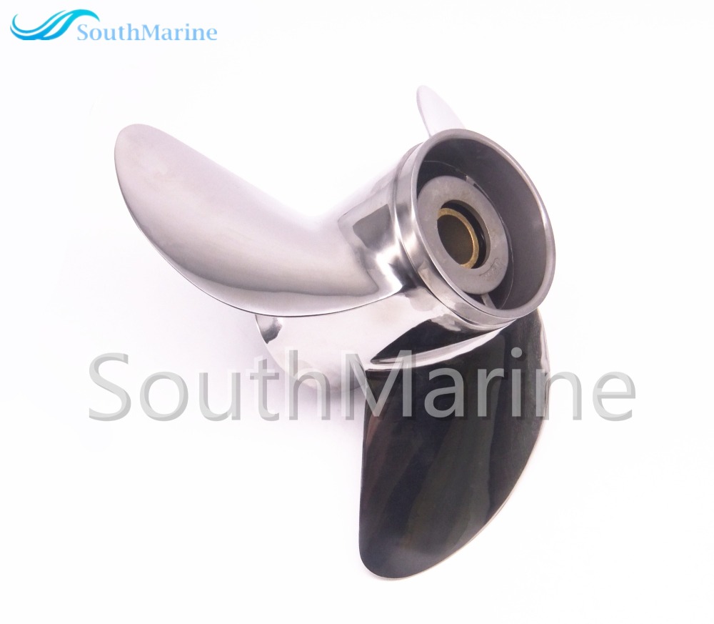 Boat Motor Stainless Steel Propeller 13x17-K for Yamaha 60HP 70HP 75HP 80HP 85HP 90HP 115HP 130HP Outboard Engine 13 x 17 -K