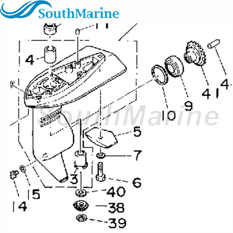 Outboard Engine F2.6-03000018 Pinion Gear for Parsun 4-Stroke F2.6 Boat Motor