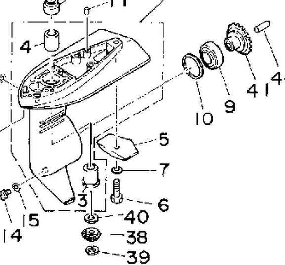 6L5-45560-00 6L5-45560 Outboard Engine Forward Gear 1 for Yamaha F2.5 3MH 3G 3L 3S Boat Motor