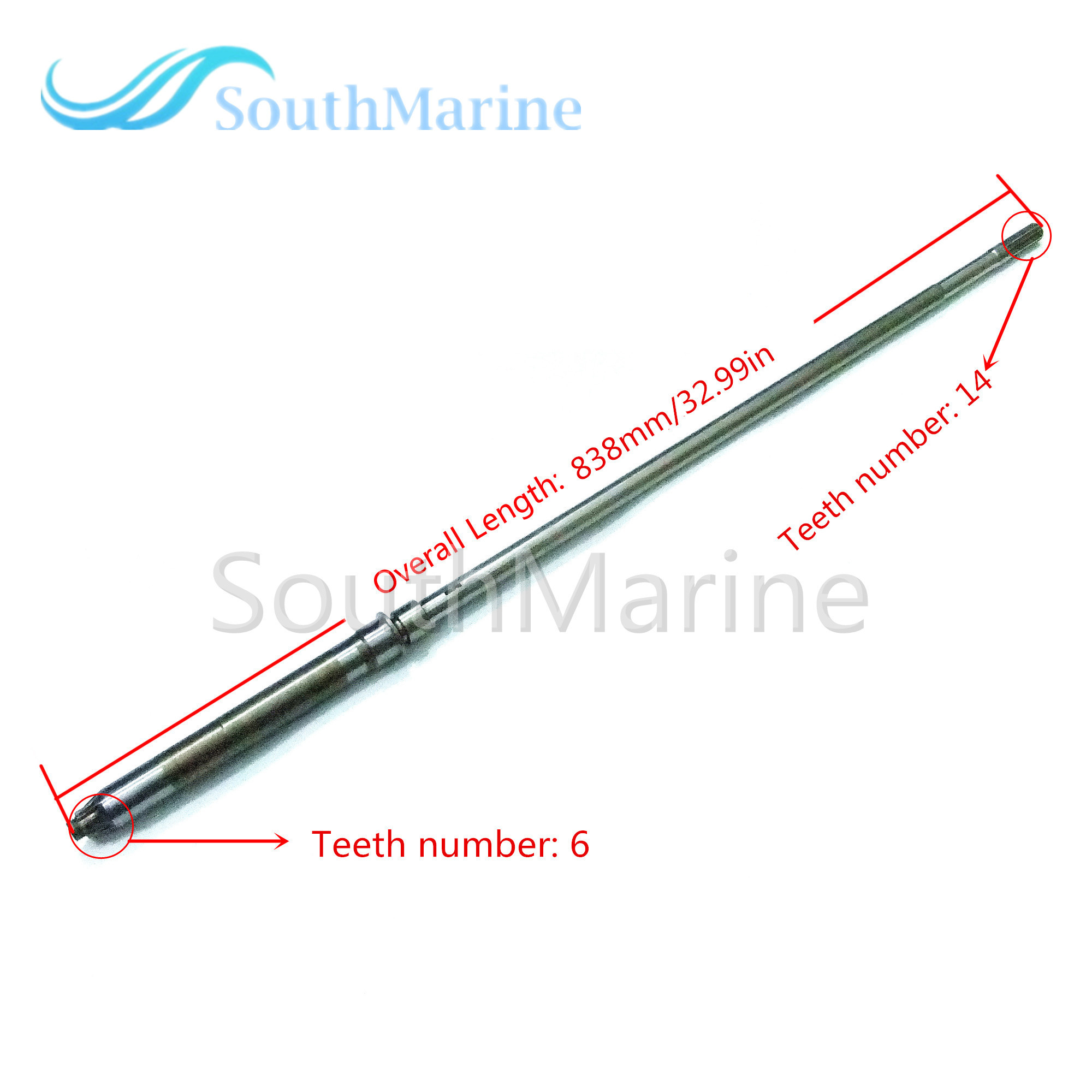 T40-04010000 Long Drive Shaft for Parsun Outboard Engine 2-Stroke T40 Boat Motor