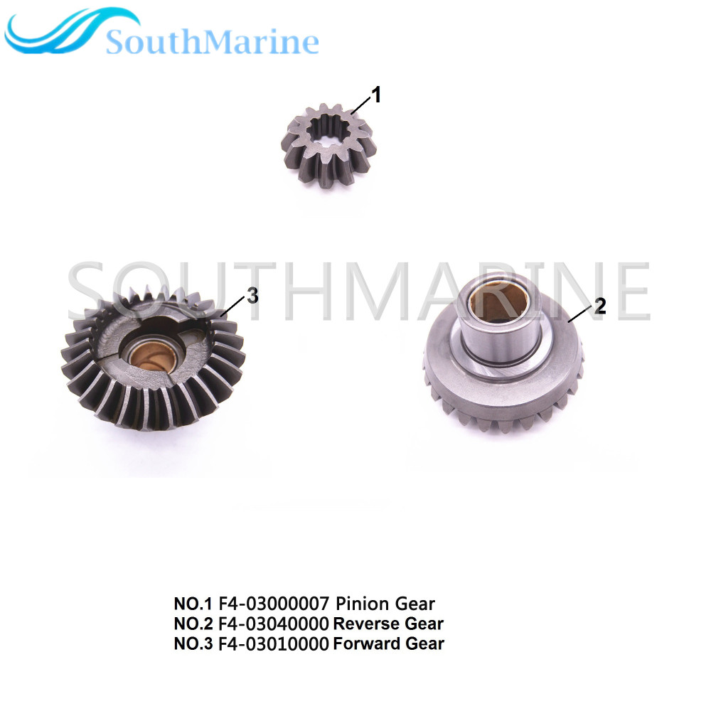 F4-03000007 F4-03010000 F4-03040000 Gear Set Kit for Parsun HDX Makara F4 F5 Boat Outboard Engine 4-Stroke