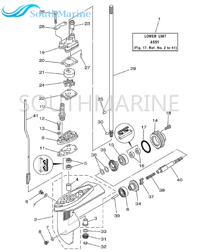 F4-03000007 F4-03010000 F4-03040000 Gear Set Kit for Parsun HDX Makara F4 F5 Boat Outboard Engine 4-Stroke