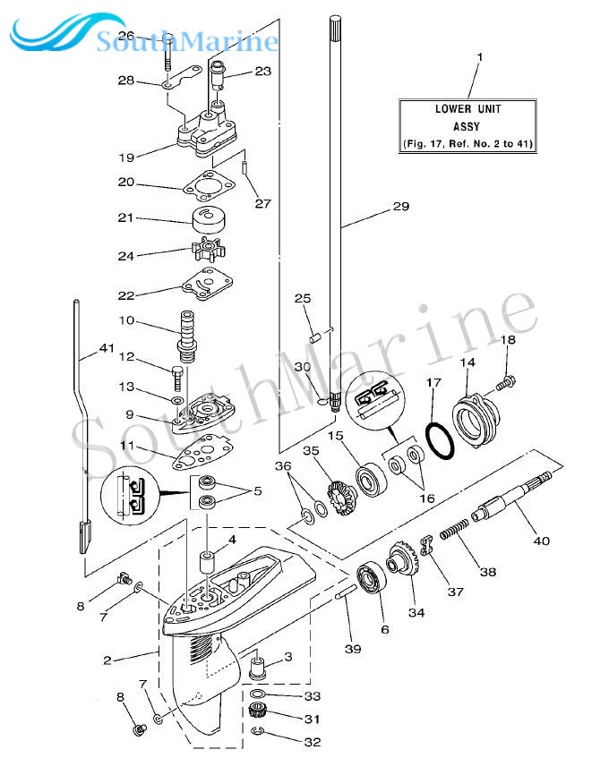 Outboard Engine 6E0-45551-00 Pinion / 67D-45560-00 Reverse / 67D-45570-00 Forward Gear for Yamaha F4 Boat Motor