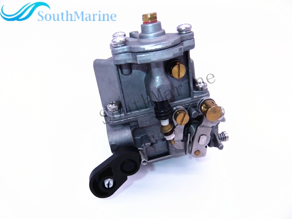 Outboard Engine 6D4-14301-00 Carburetor Assy for Yamaha 9.9HP 15HP 4-Stroke Boat Motor, Manual Start