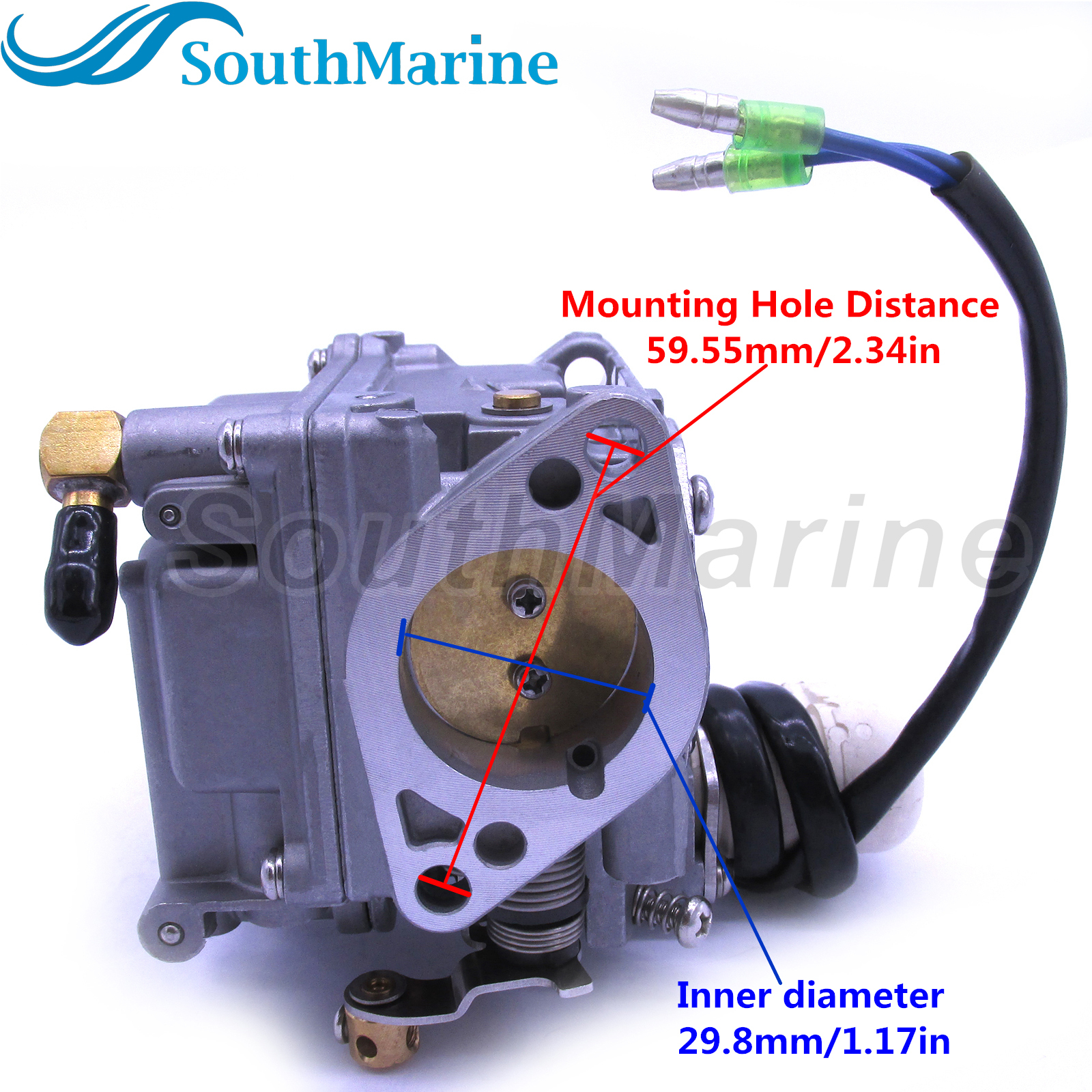 SouthMarine Boat Egnine 3V9-03500-2 3V9035002 3V9035002M Carburetor Assembly for Tohatsu for Nissan 18HP MFS18B2 NSF18B2 Outboard Motor