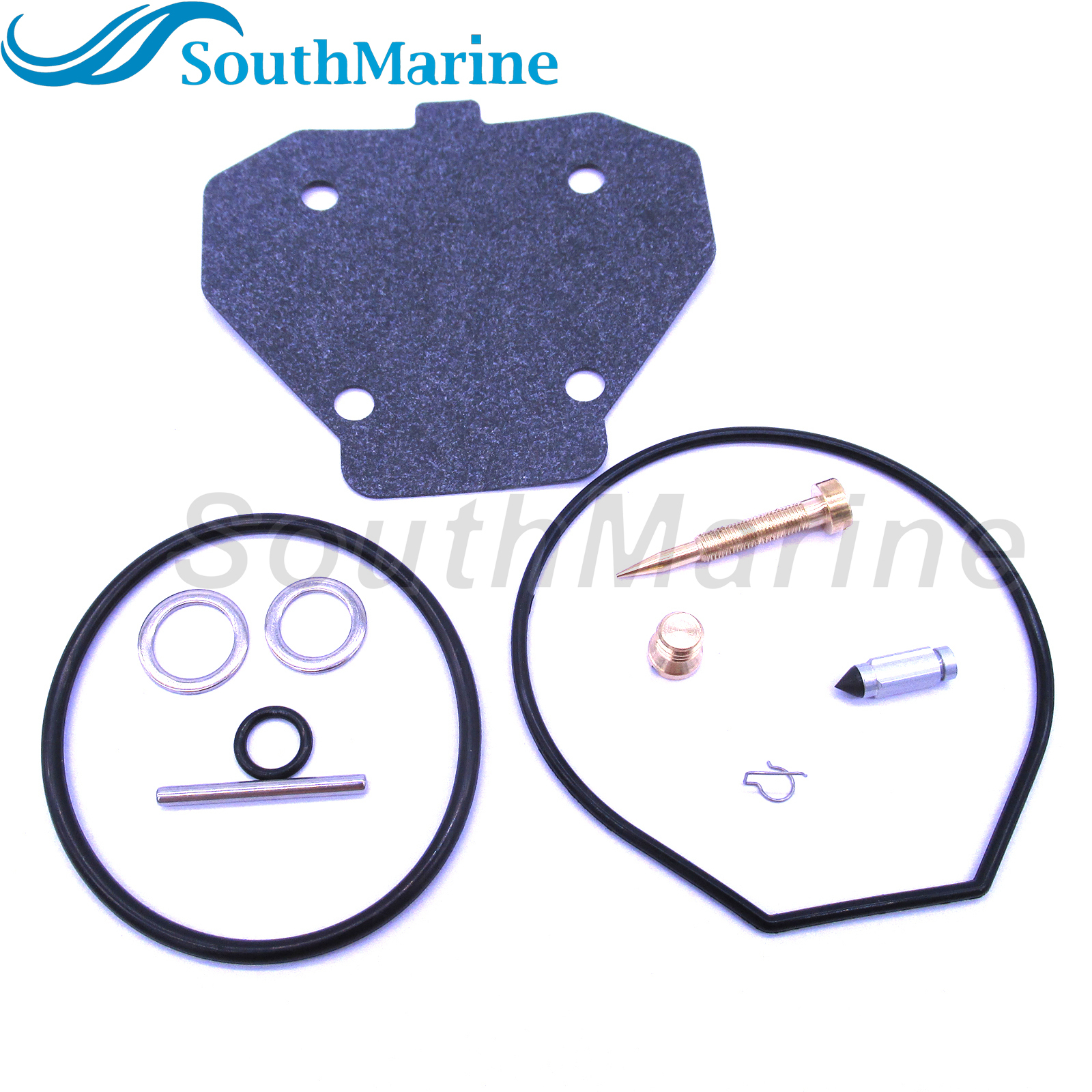 SouthMarine Boat Engine 61A-W0093-00 61A-W0093-01 Carburetor Repair Kit for Yamaha 225HP 250HP Outboard Motor, fits Sierra 18-7772