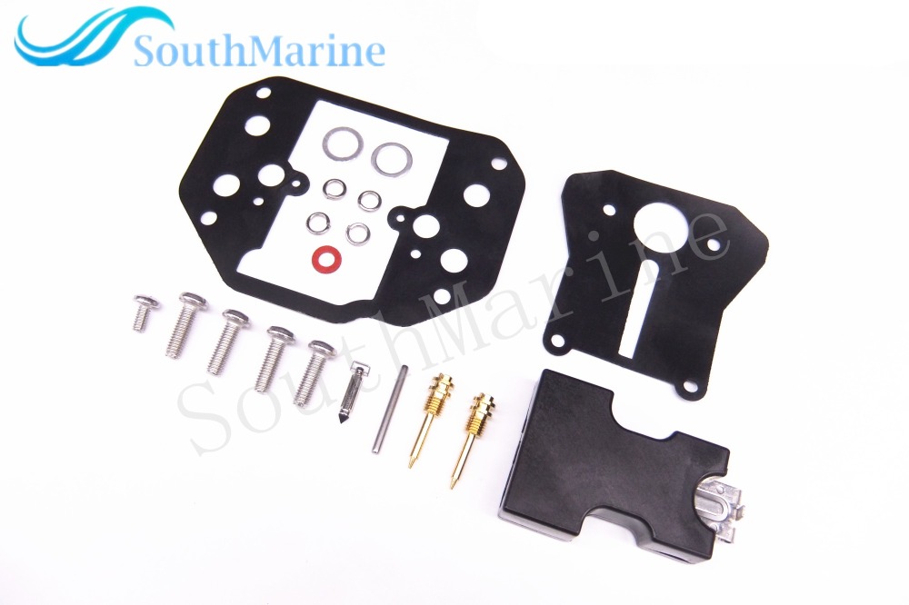 6F6W0093000 6F6-W0093 6F6-W0093-00 Boat Motor Carburetor Repair Kit for Yamaha 2-Stroke 40HP old model Outboard Motors G 6F6-14301 E40