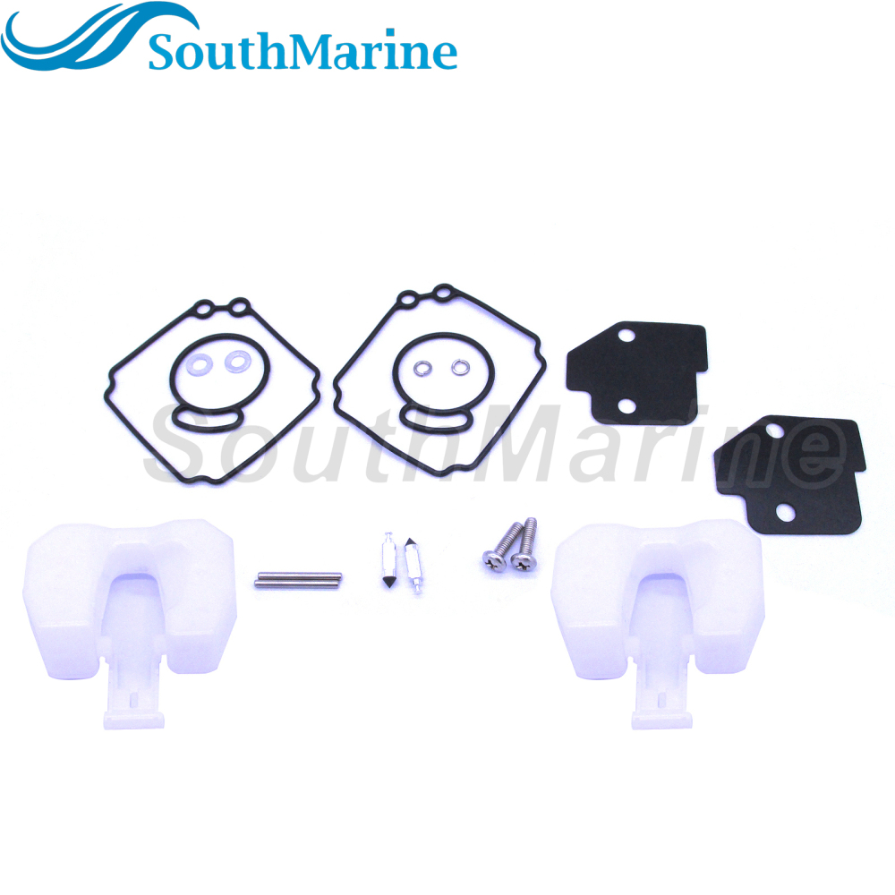 SouthMarine Boat Egnine 6L2-W0093-00 Carburetor Repair Kit for Yamaha 20HP 25HP Outboard Motor, Two Cylinder