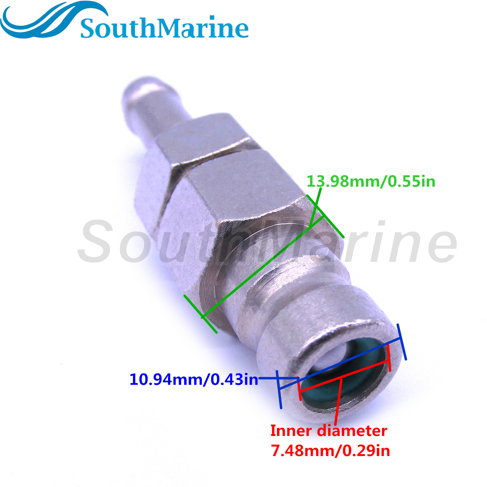 Boat Engine 65720-98520 65720-98521 65720-985L0 65720-985L1 Socket Fuel Line Male Hose Connector Plug for Suzuki DT DF 9.9HP-65HP / 5033221 for Evinru