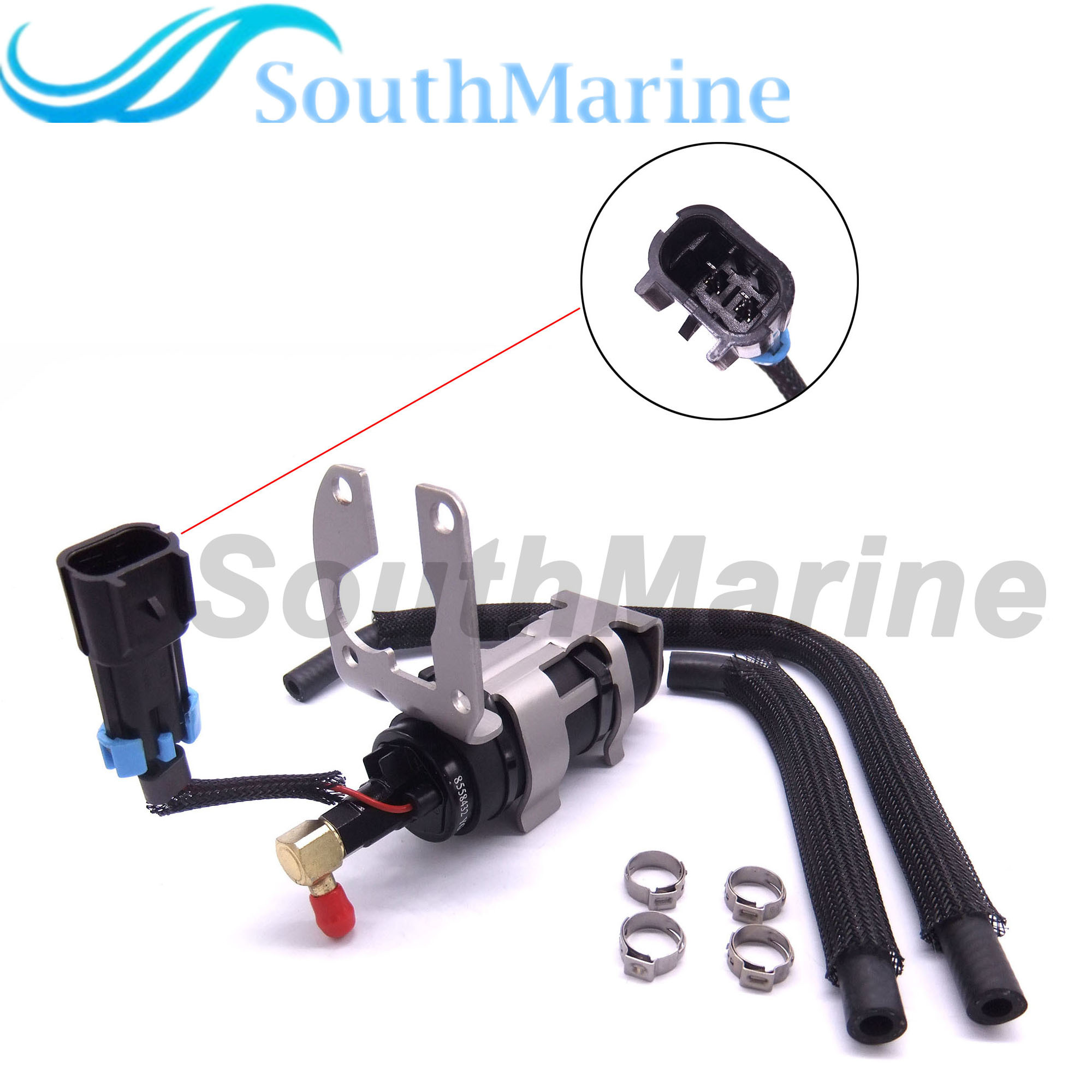Boat Motor 8558432 8M0047624 Low Pressure Fuel Pump Assembly for Mercury Mariner Outboard Engine 110HP 115HP 135HP 150HP 175HP 225HP