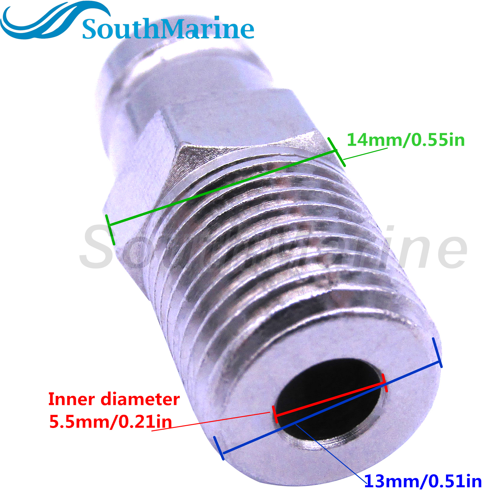 65740-95500 65740-95501 Socket Fuel Line Male Hose Connector Plug for Suzuki Chrysler Force DT DF 9.9HP-65HP Outboard Motor, Barb 13mm, fi