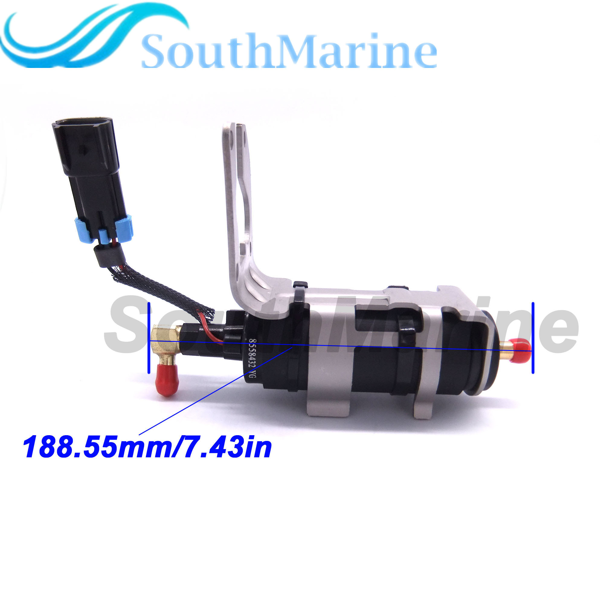 Boat Motor 8558432 8M0047624 Low Pressure Fuel Pump Assembly for Mercury Mariner Outboard Engine 110HP 115HP 135HP 150HP 175HP 225HP