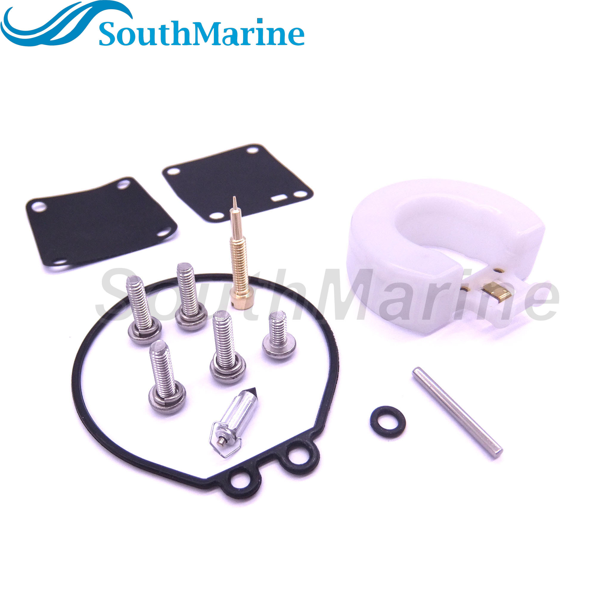 Boat Motor Carburetor Repair Kit 6G1-W0093-00-00 18-7765 for Yamaha 3HP 6HP 8HP 6CMH 6DMH 8CMH Outboard Engine