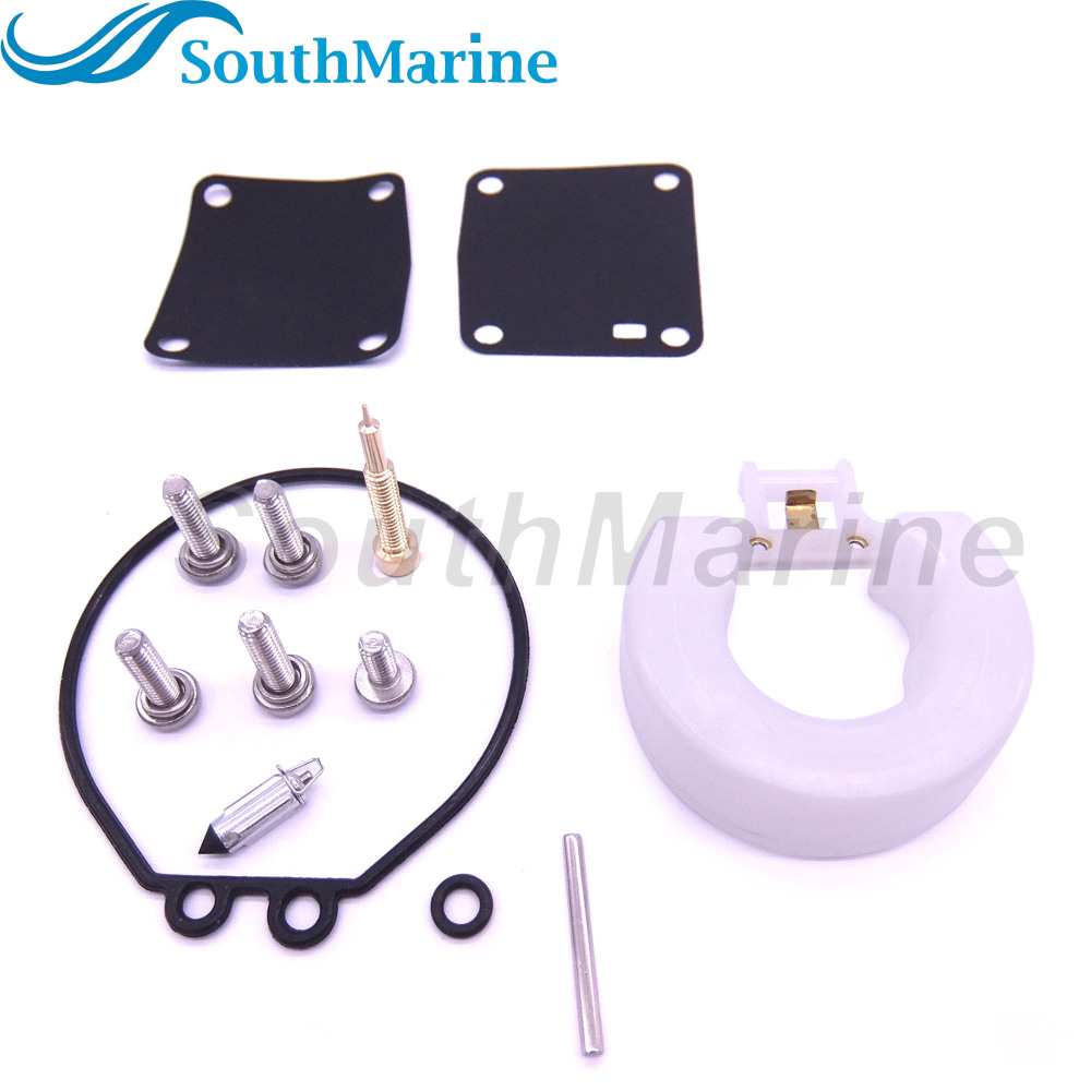 Boat Motor Carburetor Repair Kit 6G1-W0093-00-00 18-7765 for Yamaha 3HP 6HP 8HP 6CMH 6DMH 8CMH Outboard Engine