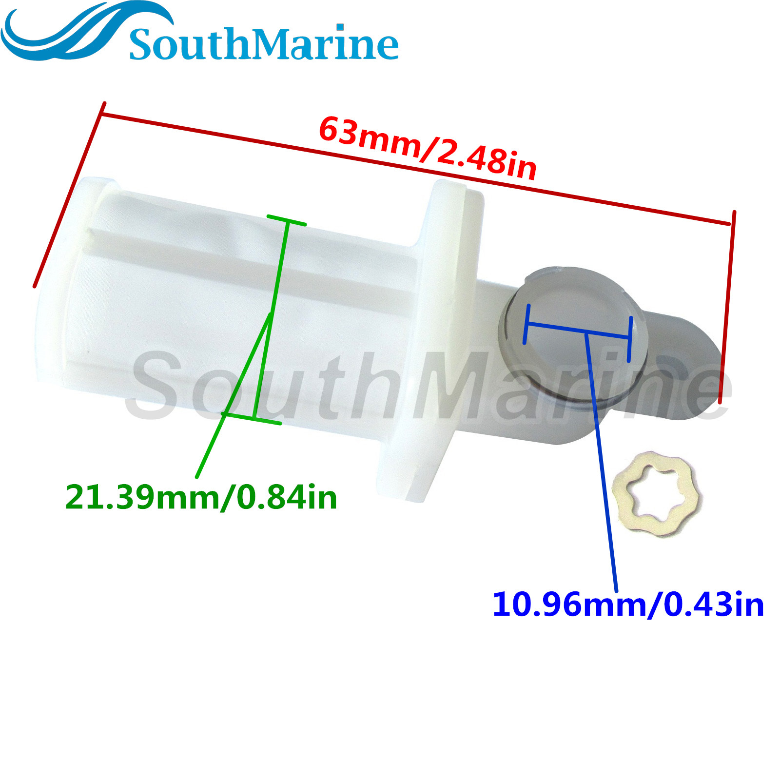 SouthMarine Boat Engine 63P-13915-00 Fuel Filter for Yamaha Outboard Motor 115HP 130HP 150HP 175HP 200HP 225HP 250HP 350HP, fit Sierra 18-79902