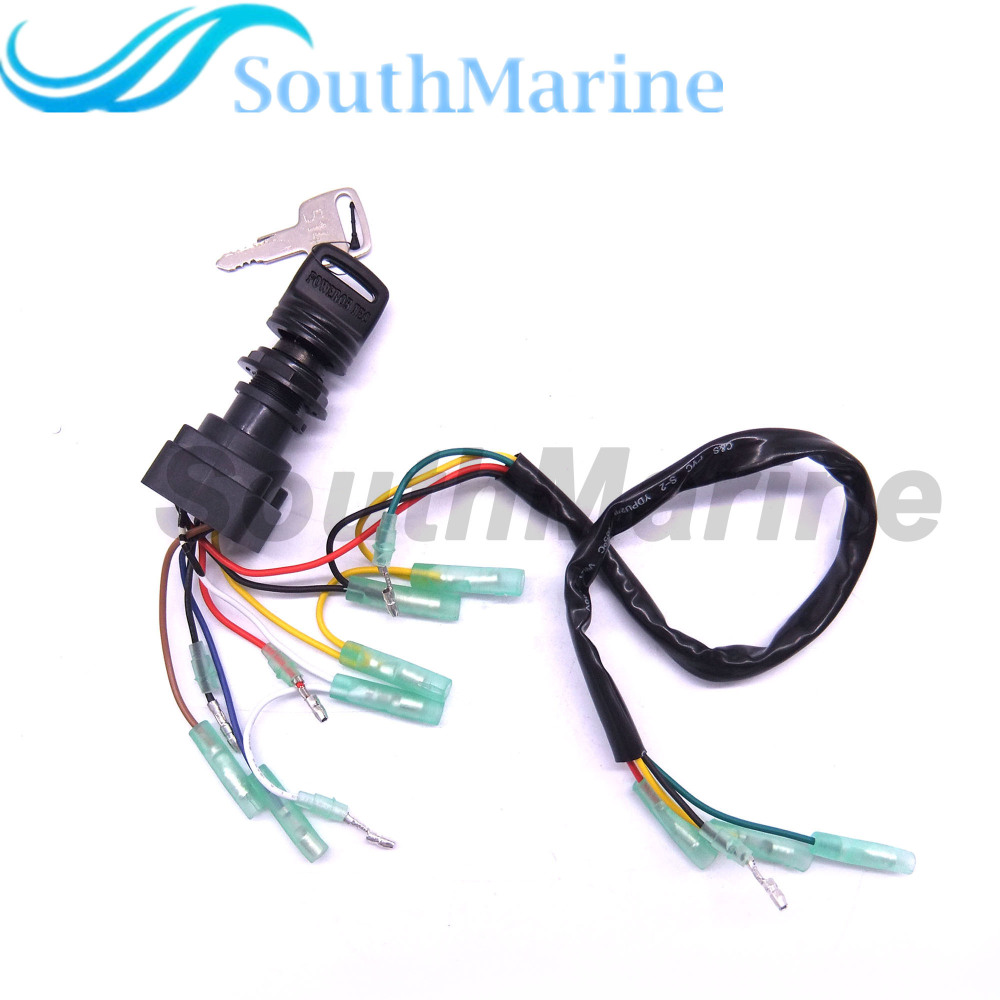 Remote Control Box Ignition Switch/Main Switch Assy 703-82510-43-00 for Yamaha Outboard Motors 703-82510-42-00 Push to Choke 10P
