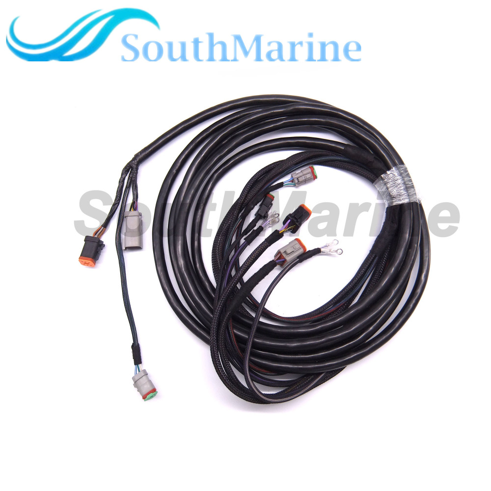SouthMarine 0176341 176341 New System Check 20ft/6.1m Main Modular Ignition Wiring Harness Cable for Evinrude Johnson OMC Outboard Motor Remote Contro