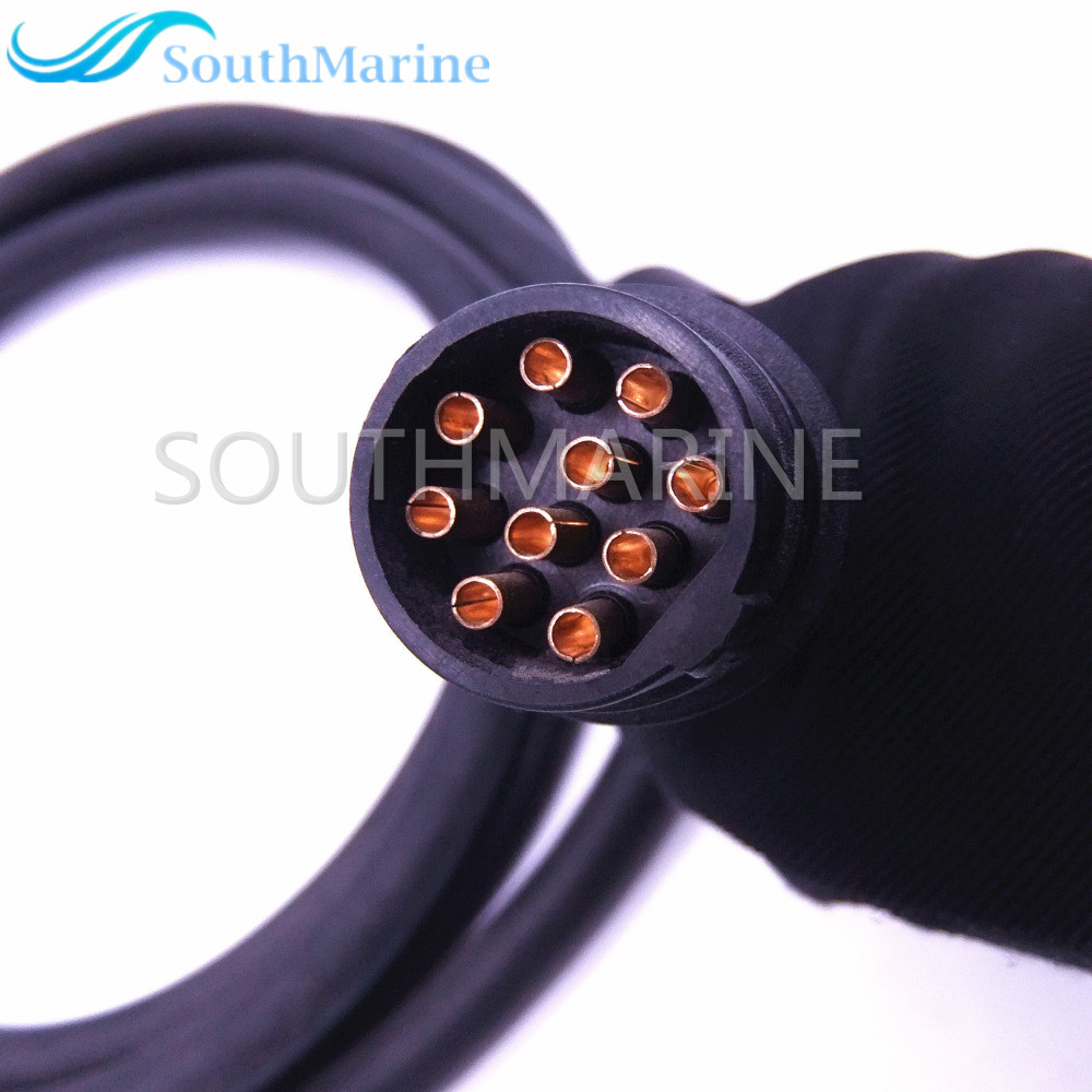 688-8258A-10-00 688-8258A-10 Main Wire Harness for Yamaha Outboard Engine 703 Remote Control Box Extension 6.6ft, 2m, 10 Pins