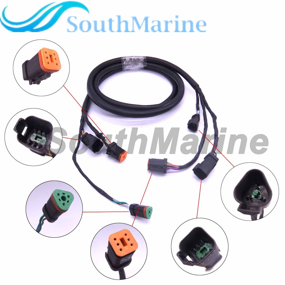 SouthMarine 0176334 176334 Extension Harness Cable Assembly for Evinrude Johnson OMC Outboard Motor 10ft (3.05m)