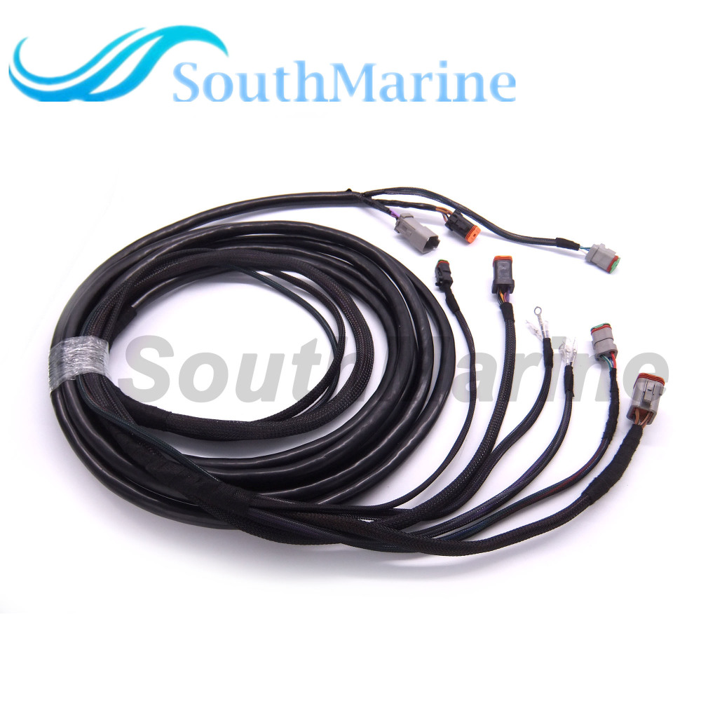 SouthMarine 0176341 176341 New System Check 20ft/6.1m Main Modular Ignition Wiring Harness Cable for Evinrude Johnson OMC Outboard Motor Remote Contro