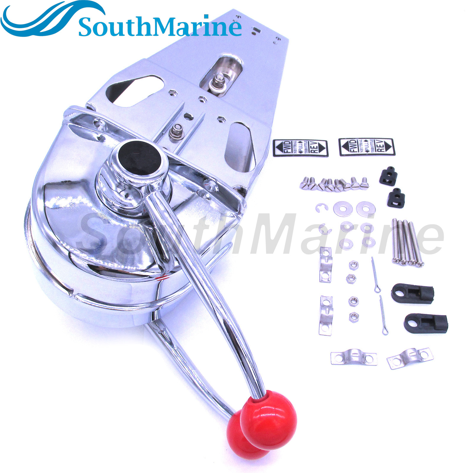 Top Mount Control Marine Boat Twin Lever Handle Engine Control for ...