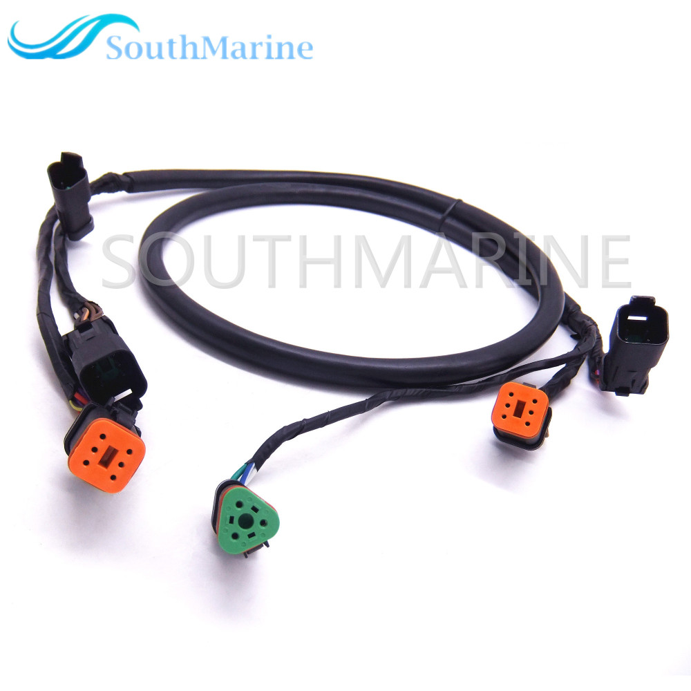 SouthMarine 0176333 176333 Extension Harness Cable Assembly for Evinrude Johnson OMC Outboard Motor Remote Control Box 5006180, 5ft(1.5m)