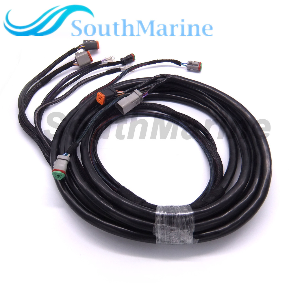 SouthMarine 0176341 176341 New System Check 20ft/6.1m Main Modular Ignition Wiring Harness Cable for Evinrude Johnson OMC Outboard Motor Remote Contro