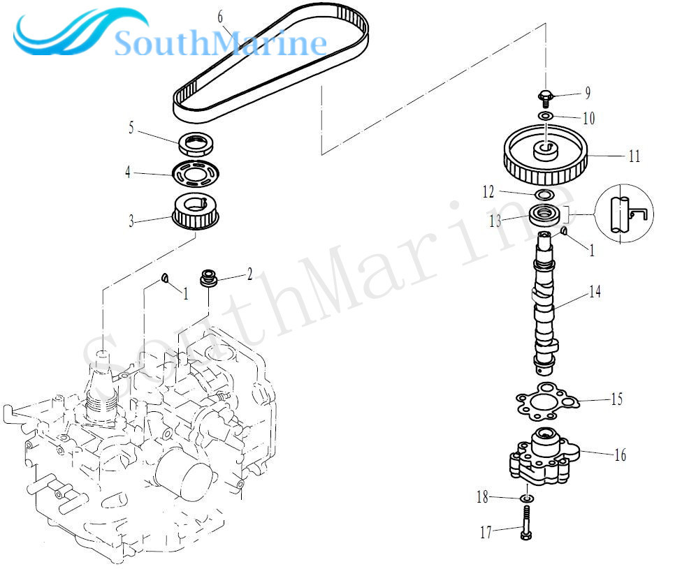 Boat Motor F15-07040016 Oil Pump Cover Gasket for Parsun 4-Stroke F15 F9.9 F13.5 Outboard Engine